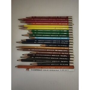 Vintage General's Kimberly Pencil Water Colored Drawing Pencils Lot 22 Charcoal